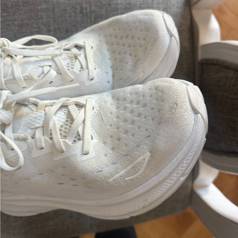 White Hoka Clifton 9 - Womens - Picture 6 of 10